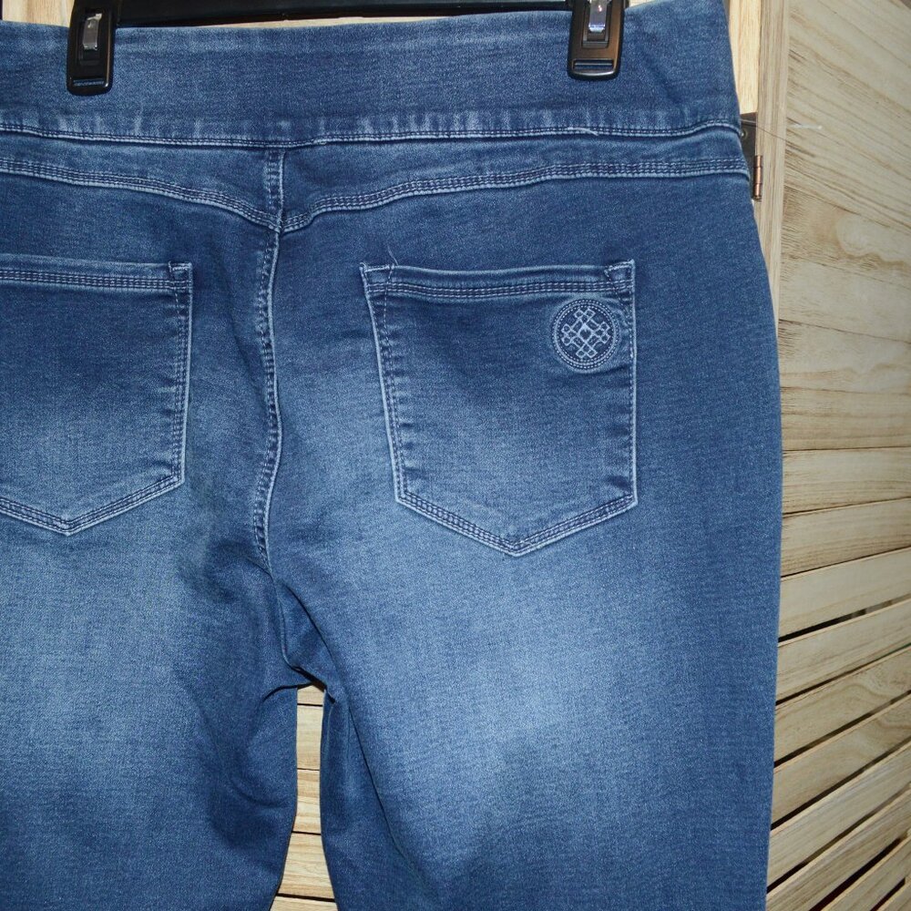 Laurie Felt L Knit Clean Jean Pull On Style Straight Legs - Picture 3 of 6